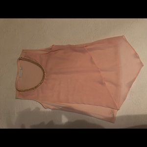 NY & Co pink sleeveless blouse